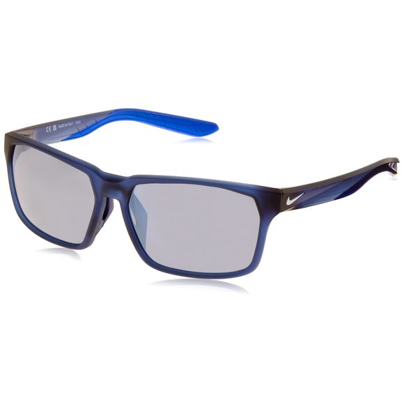 New Nike DC3297 410 Matte Navy Maverick RGE Sunglasses with Silver Flash Lens - Picture 1 of 4